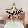 Copyright baking cake decoration Best DAD Dad's Birthday Father's Day Acrylic Cake Decoration Account