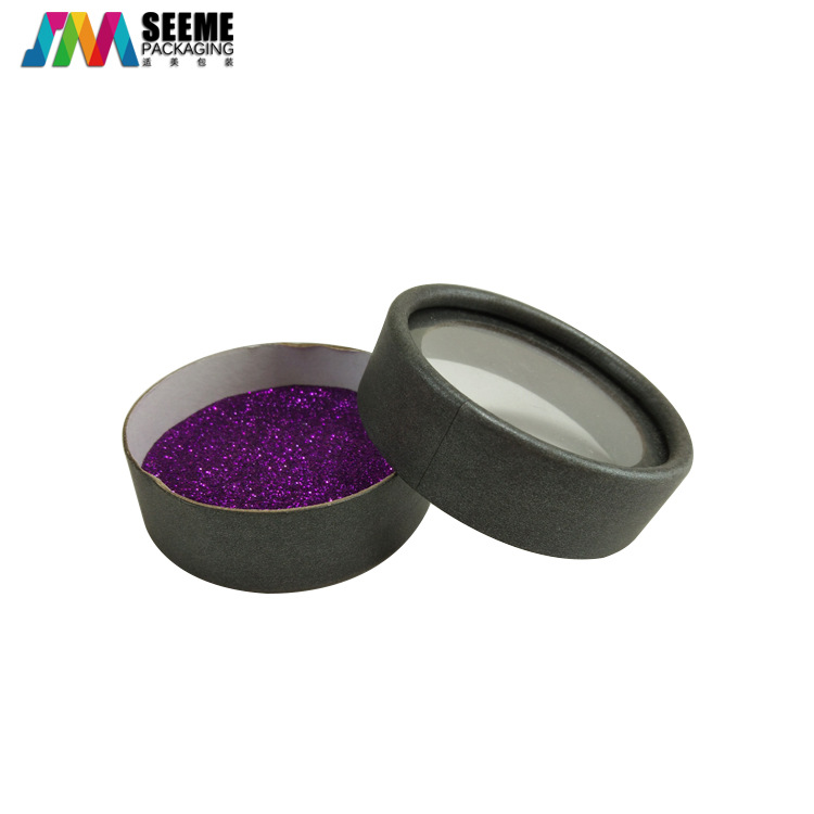 青岛厂家定制圆形睫毛盒 首饰睫毛盒 蝴蝶结丝带圆盒 加Logo