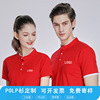 Stand collar coverall T-shirt customized logo Short sleeved group Culture advertisement polo Work clothes Type Embroidery