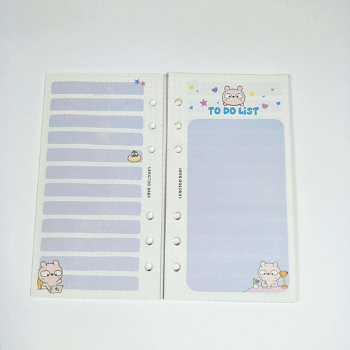 Loose-leaf notepad A6 standard 6-hole loose-leaf notebook inner core notebook replacement core color replacement inner pages