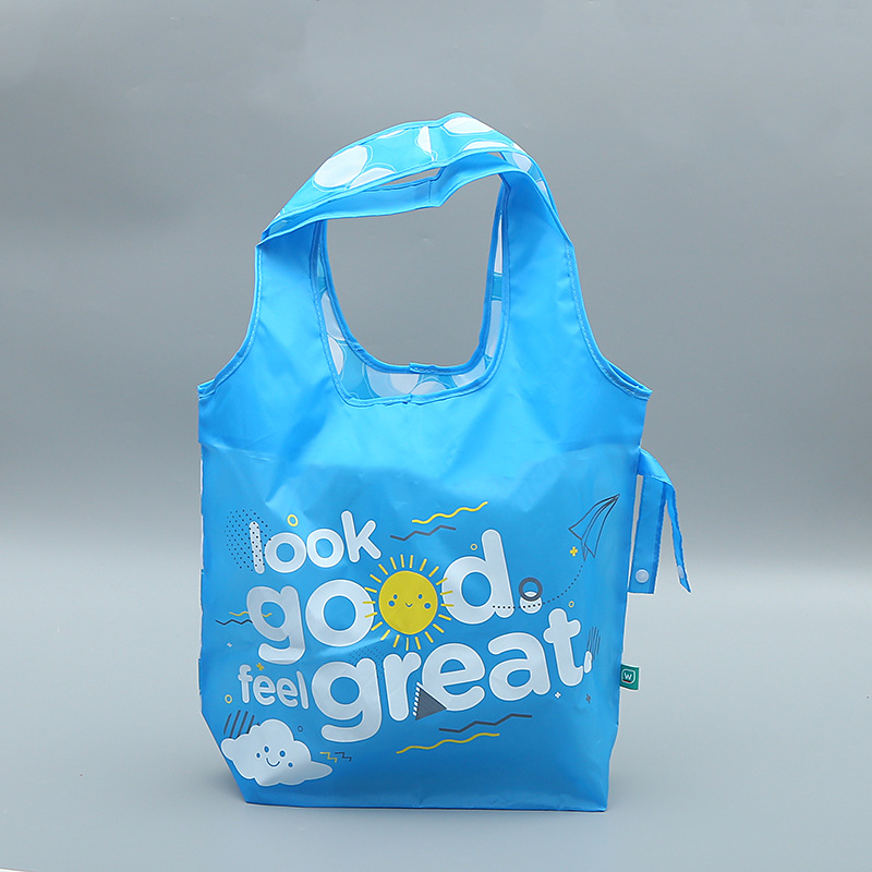 厂家专业生产190T涤纶折叠袋 小方包涤纶购物袋 涤塔夫手提袋