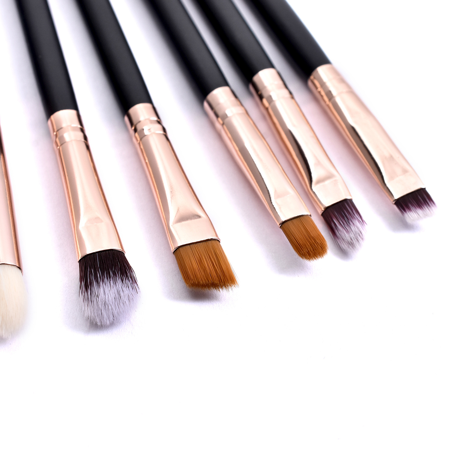 Black Rose Gold Makeup Brush Set 4