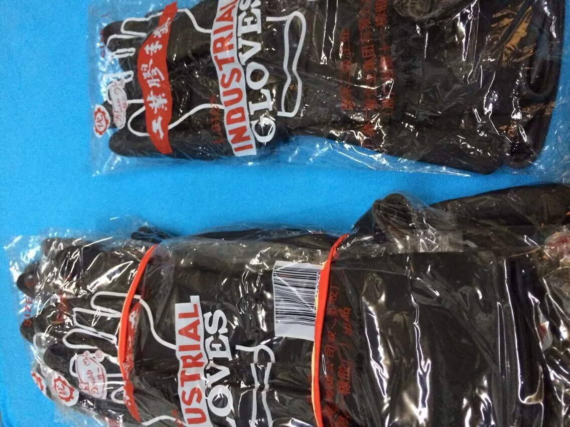 Перчатки двойника одного промышленные резиновые Перчатки двойника одного перчатки кислоты и алкалиа устойчивые резиновые Фабрика Гуанчжоу Но.11 резиновая