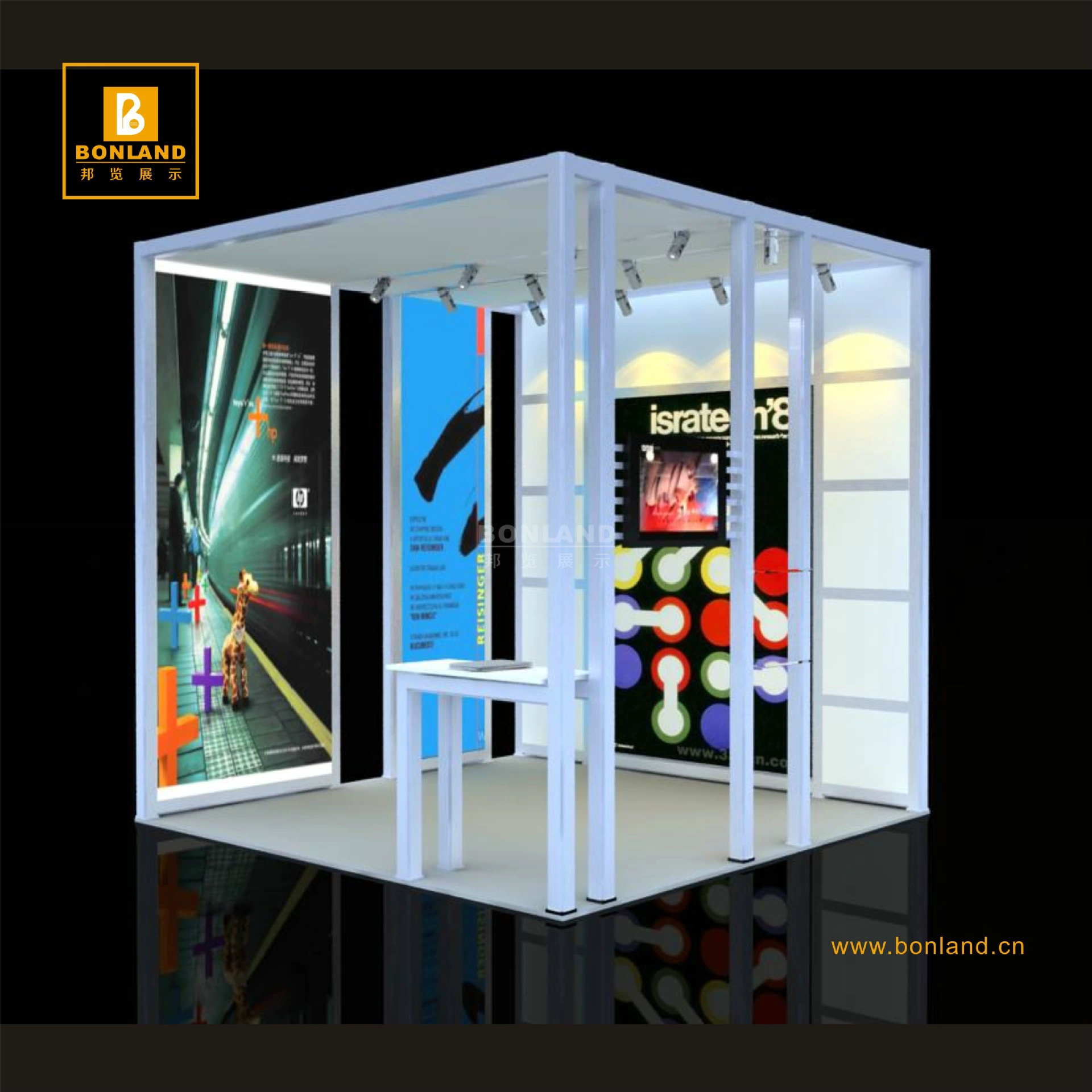 Convenient foreign exhibition booth 3 × 3 setting booth booth boosts aluminum alloy booth quickly