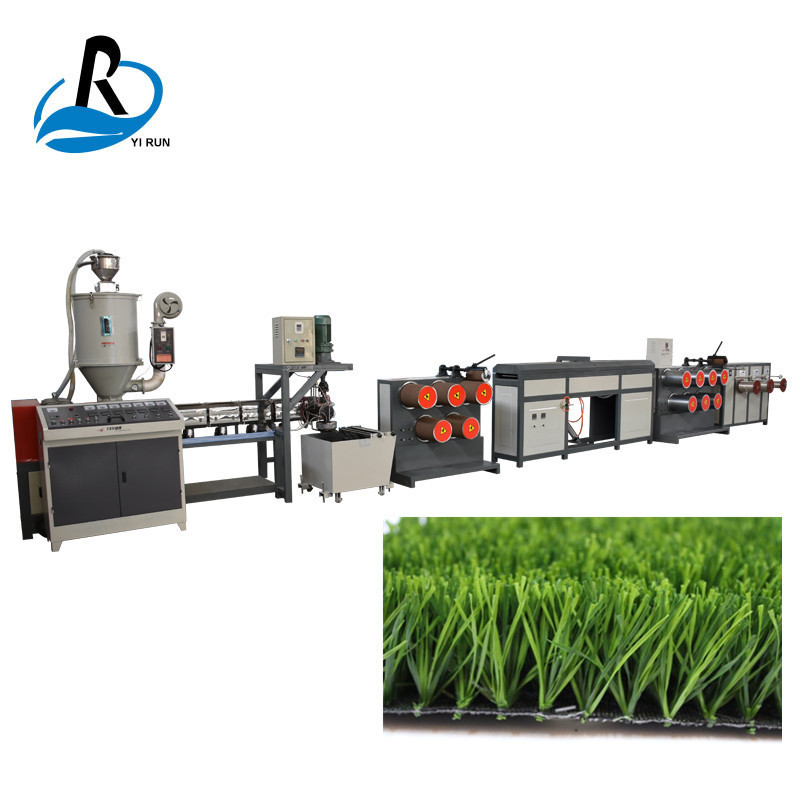 莱州一润机械供应人造草坪拉丝机塑料PP扁丝拉丝机生产线设备
