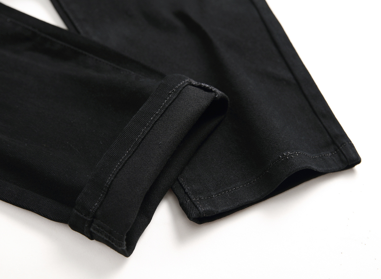 boy 2025 Black Jeans Men Stretch High Quality Cross-border Men's Pants Brand Trendy Ripped Design_viptrois.com