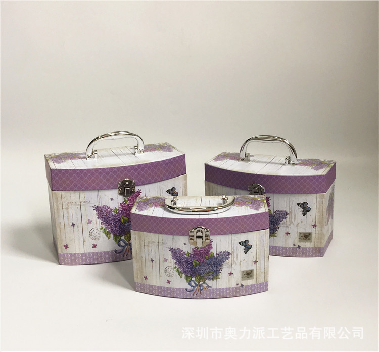 印花手提盒三件套 花盒 伴手礼盒 礼品包装盒