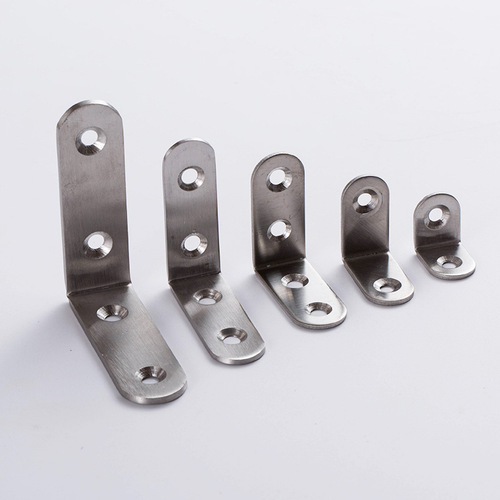 Stainless steel corner code 90 degree furniture fastening connector shelf bracket L plate bracket right angle thickened stainless steel corner code