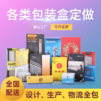 包装盒定做口罩包装盒定制化妆品面膜口红包装盒纸盒订制印logo|ru