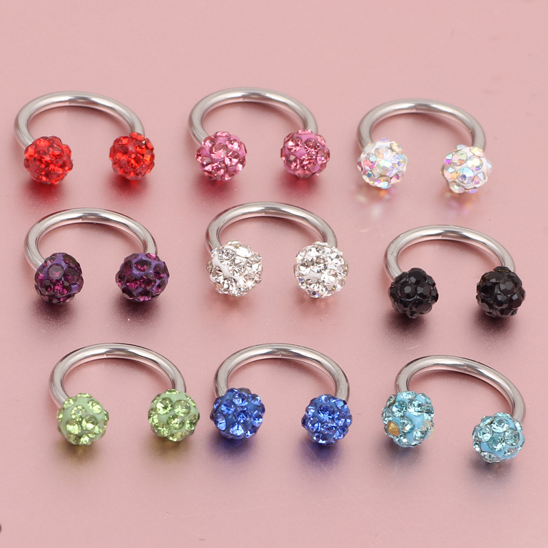 16G labret stud size and finish detail