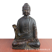宇卓铜器纯铜佛像黄铜佛像铜坐姿 大日如来佛 仿老做旧工艺品摆件