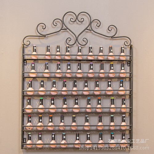 Flower Board Cosmetic Display Rack Multi-Layer Wall-Hanging Wrought Iron Storage Rack Nail Polish Gel Perfume Cabinet for Nail Art Shop Flower Board Cosmetic Display Rack Multi-Layer Wall-Hanging Wrought Iron Storage Rack Nail Polish Gel Perfume Cabinet for Nail Art Shop