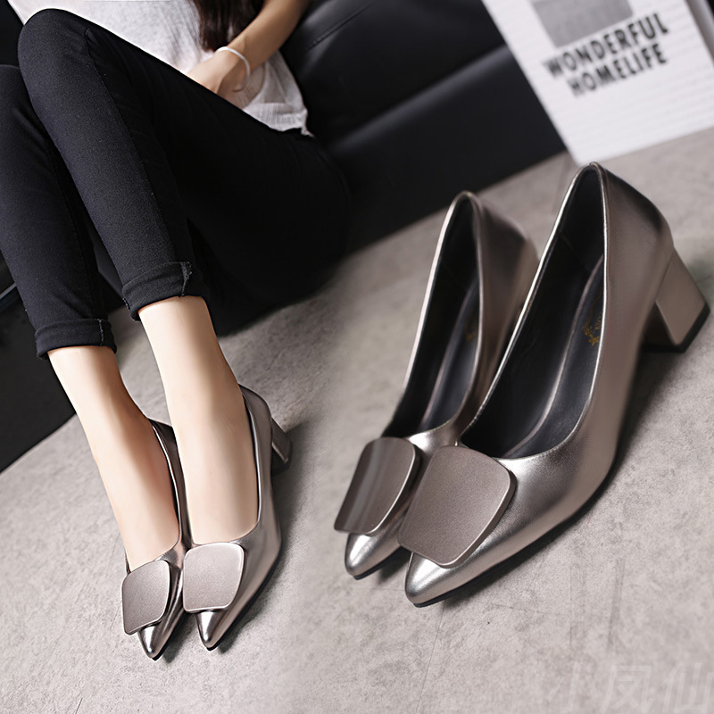 Single shoes women 2021 new spring and a...