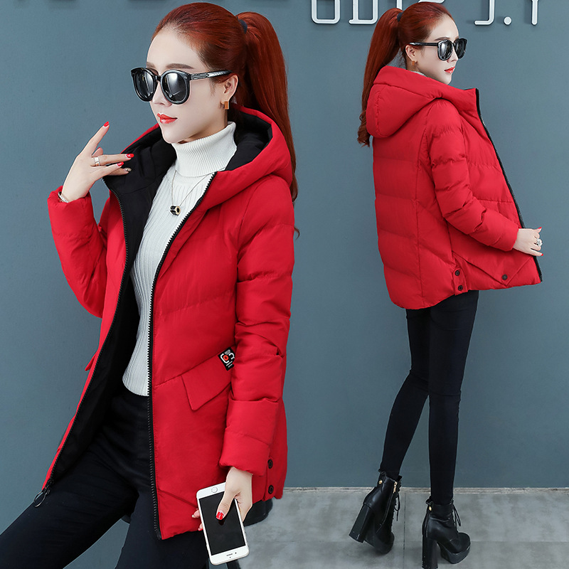 Down Cotton Easy Korean Edition fashion 2019 new pattern cotton-padded clothes lady In paragraph cotton-padded jacket Large coat Winter clothes