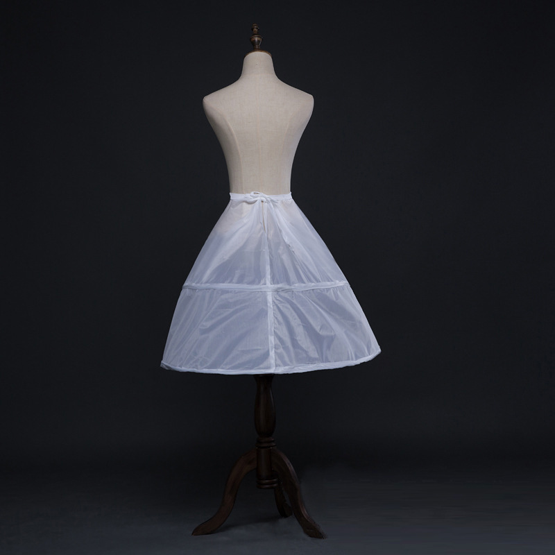 Simple Style Solid Color Patchwork Rayon Wedding Dresses Knee-length Crinoline display picture 3