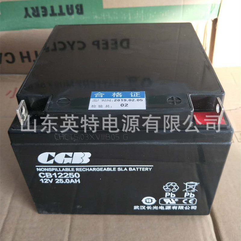 长光CGB蓄电池 CB12250 12V2H 适合UPS、EPS备用电源设备