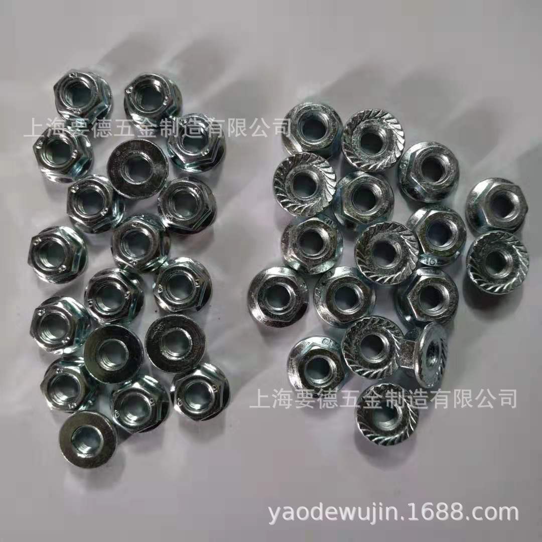 10级法兰螺母GB6177DIN6923M6M8M16M10*1.25M12*1.25
