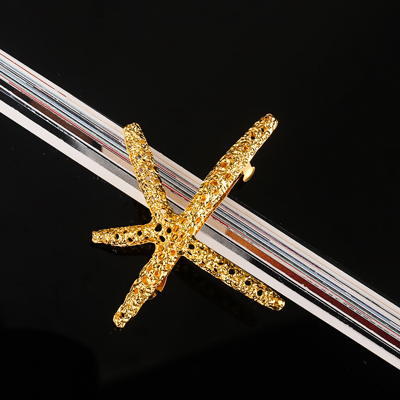 Women's Casual Marine Style Starfish Shell Alloy Inlay Rhinestones Pearl Hair Clip display picture 6