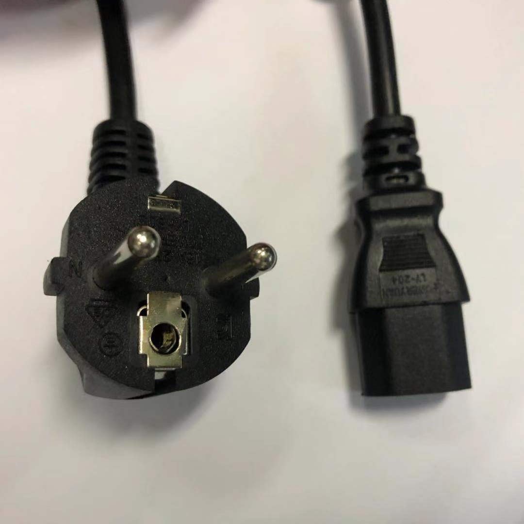 适配器连接线欧洲德国法国电源线16a欧式欧规插头线俄罗斯对接线