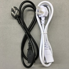 National Standard Three-Prong Product Word Tail Power Cord 3CCC Certification Pure Copper Monitor Printer Rice Cooker Soy Milk Machine White