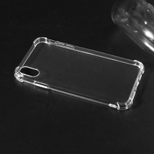 厂家直销透明防摔壳适用于iPhone XS四角气囊保护套苹果8Plus软壳