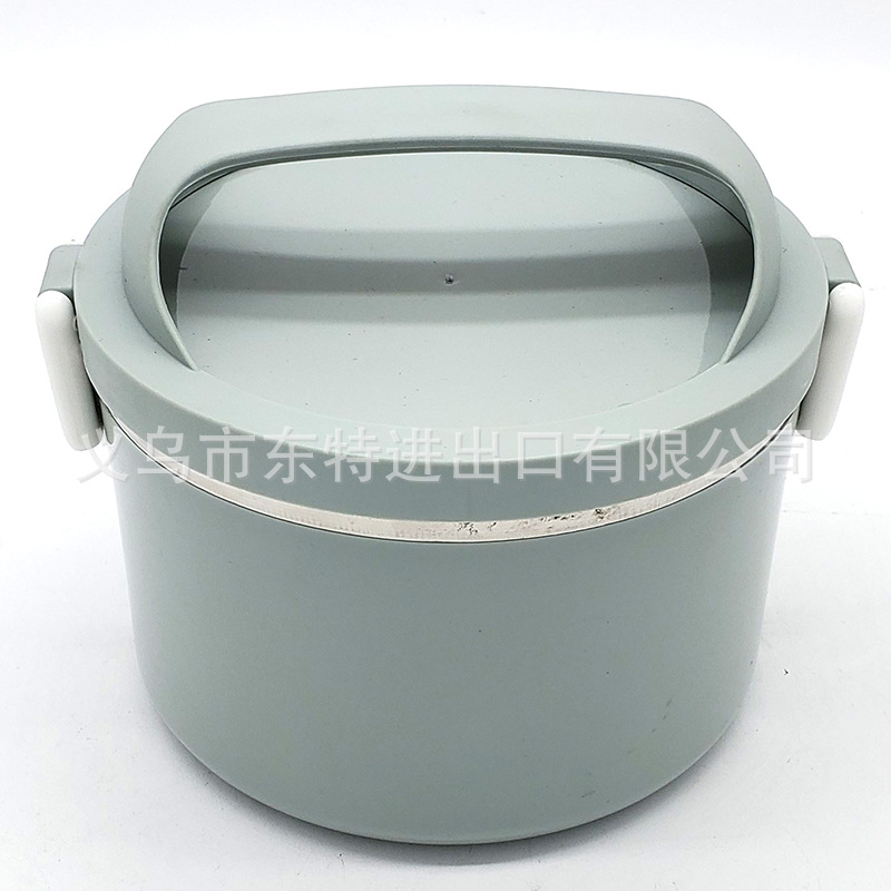 Factory direct sales of stainless steel basket student convenient lunch box, sealed leak-proof plastic steel food grid lunch box detail image 9