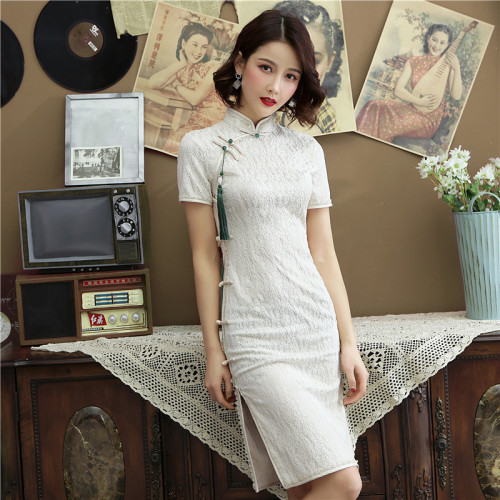 Women Chinese Dress Cheongsam Qipao dresses Qipao long short sleeve Qipao skirt