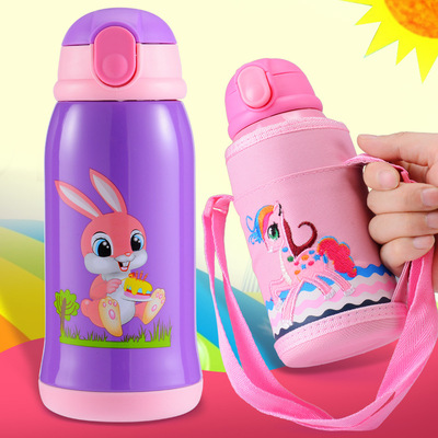 儿童吸管水杯保温杯奶瓶水壶户外杯子创意礼品定制logo一件代
