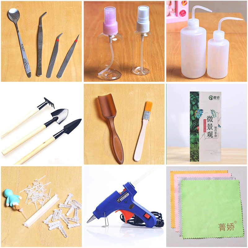Cyanine Jiao Moss Micro Landscape Making Tool DIY Материал дна Пинцет с фиксированной иглой Поливочный горшок Изогнутый горшок Учебник