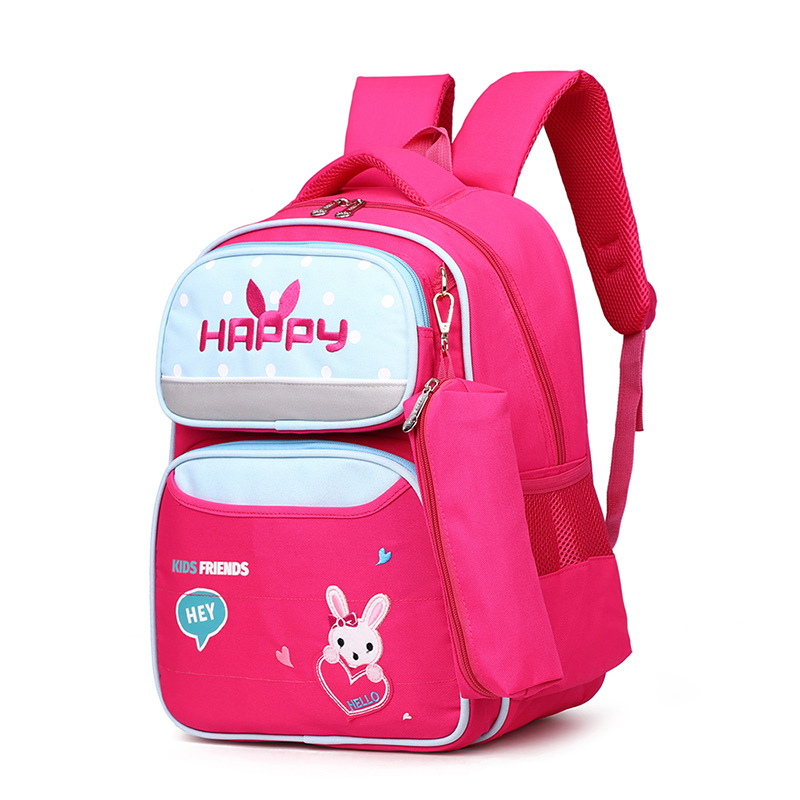 Schoolbag Escuela Primaria niña 8-12 años de edad mochila ligera Niño mochila Grado 1-3 alivio de la carga a prueba de agua