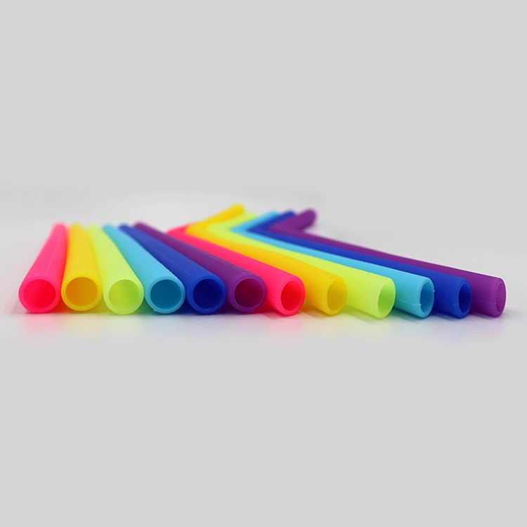 Food silicone, bent pipe, silicone straw