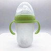 Children's silica gel feeding bottle for new born, fall protection