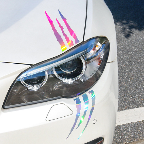 Car ghost claw car stickers, headlight decorative claw car stickers, hood scratch light eyebrow stickers, modified personalized stickers