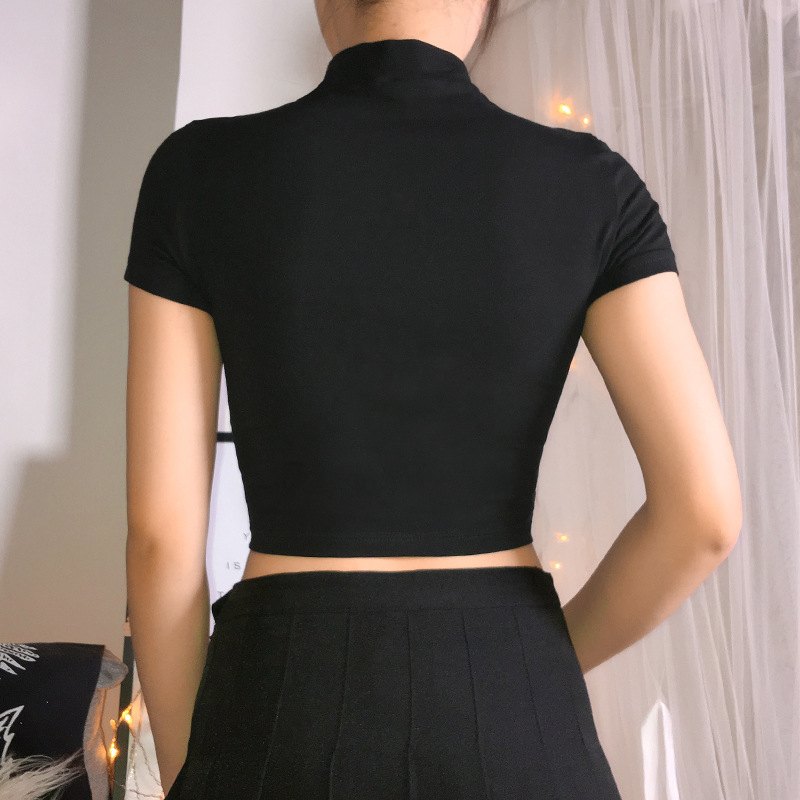 Black Crop T-Shirt