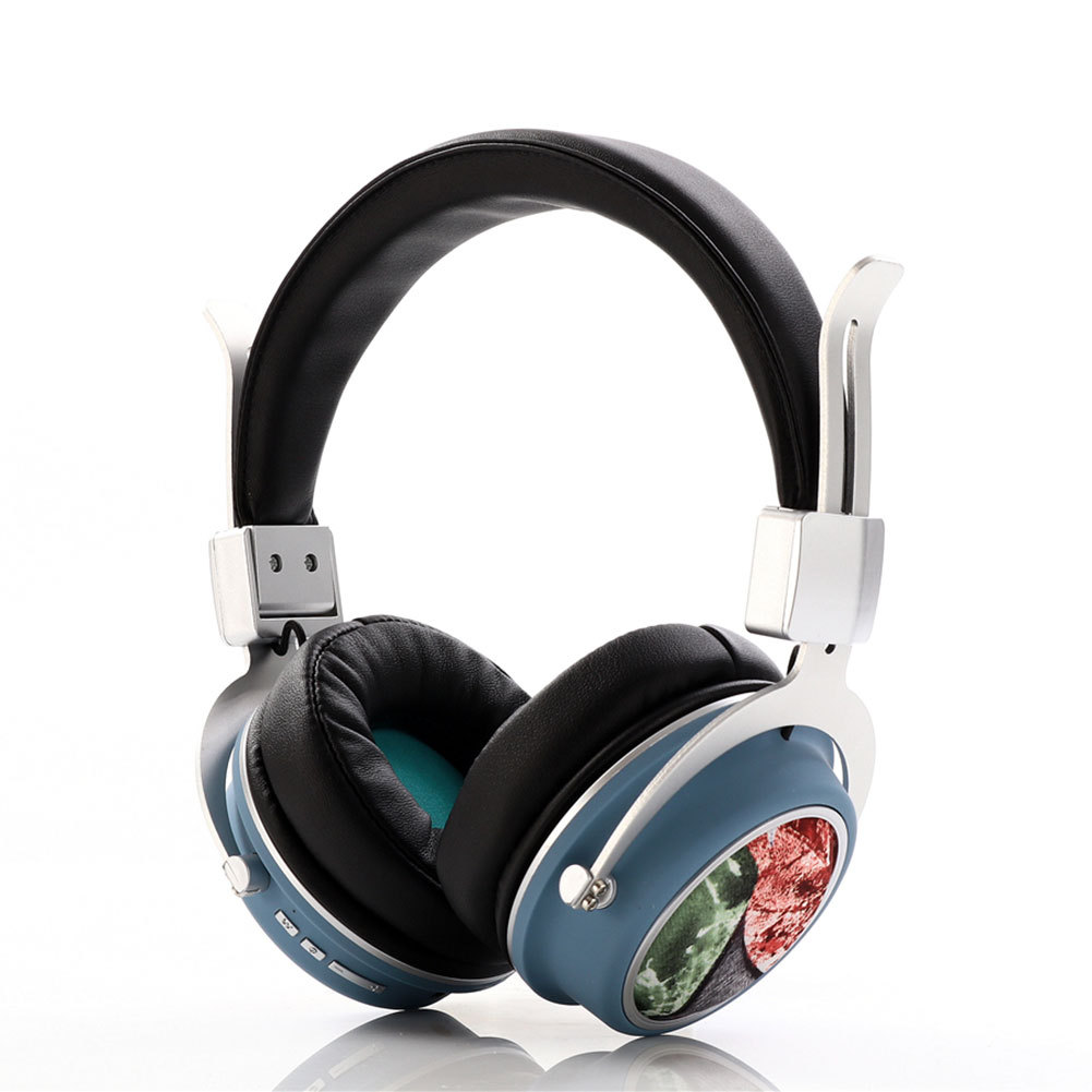 热销多色 折叠无线耳机头戴式蓝牙 音乐运动插卡通用无线耳机5.0