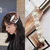 Hairgrip from pearl, hairpins handmade, woven universal bangs, Korean style, internet celebrity, simple and elegant design