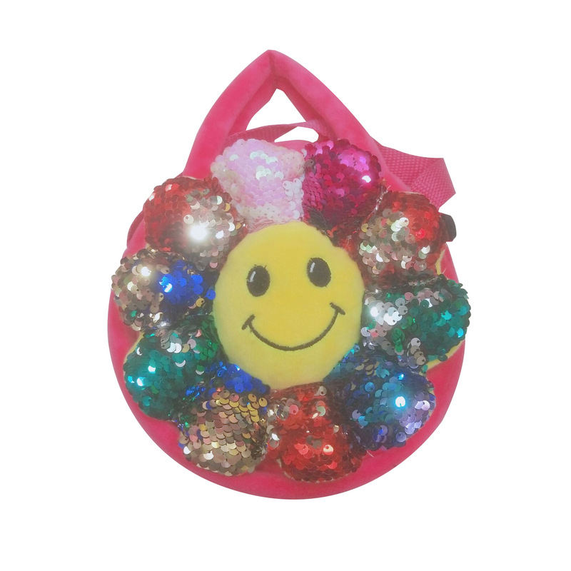 太阳花亮片手提挎包 (1)