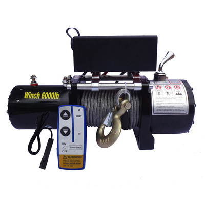 電動絞盤12V車載卷揚機越野車自救絞盤機家用汽車小吊機24V電葫蘆