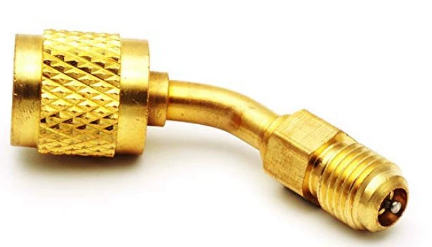 Медь R410 переходника головки преобразования 1/4 до 5/16 уменьшая с соединителем фтора кондиционирования воздуха сердечника клапана заполняя