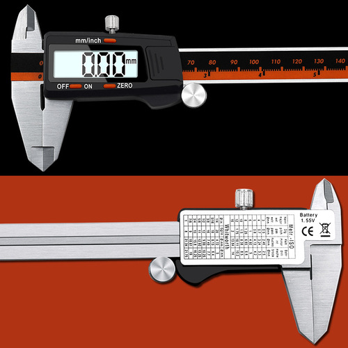Plastic head digital caliper Digital electronic high-precision vernier caliper Stainless steel body 0-150mm