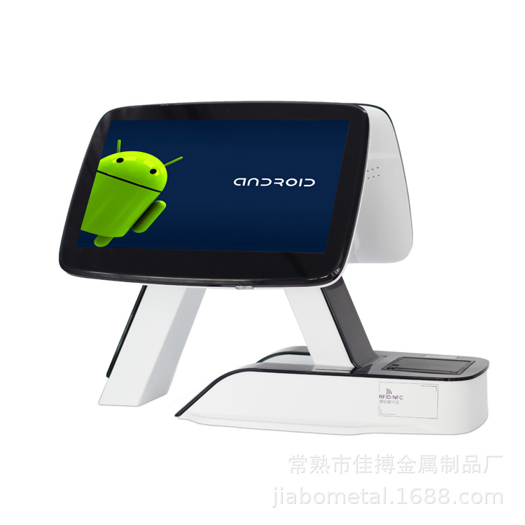 安卓系统 双面屏收银机 超市POS机 便利店触摸屏收银机