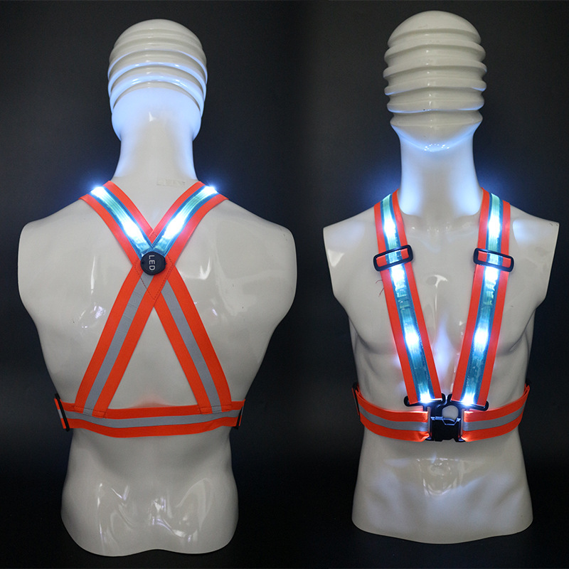 交叉背心(橙色松紧带)