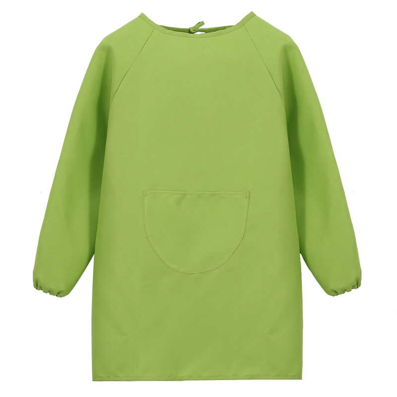 Niños mangas largas delantal personalizado logotipo de arte pintura anti-dressing jardín de infantes comidas top personalizado impresión