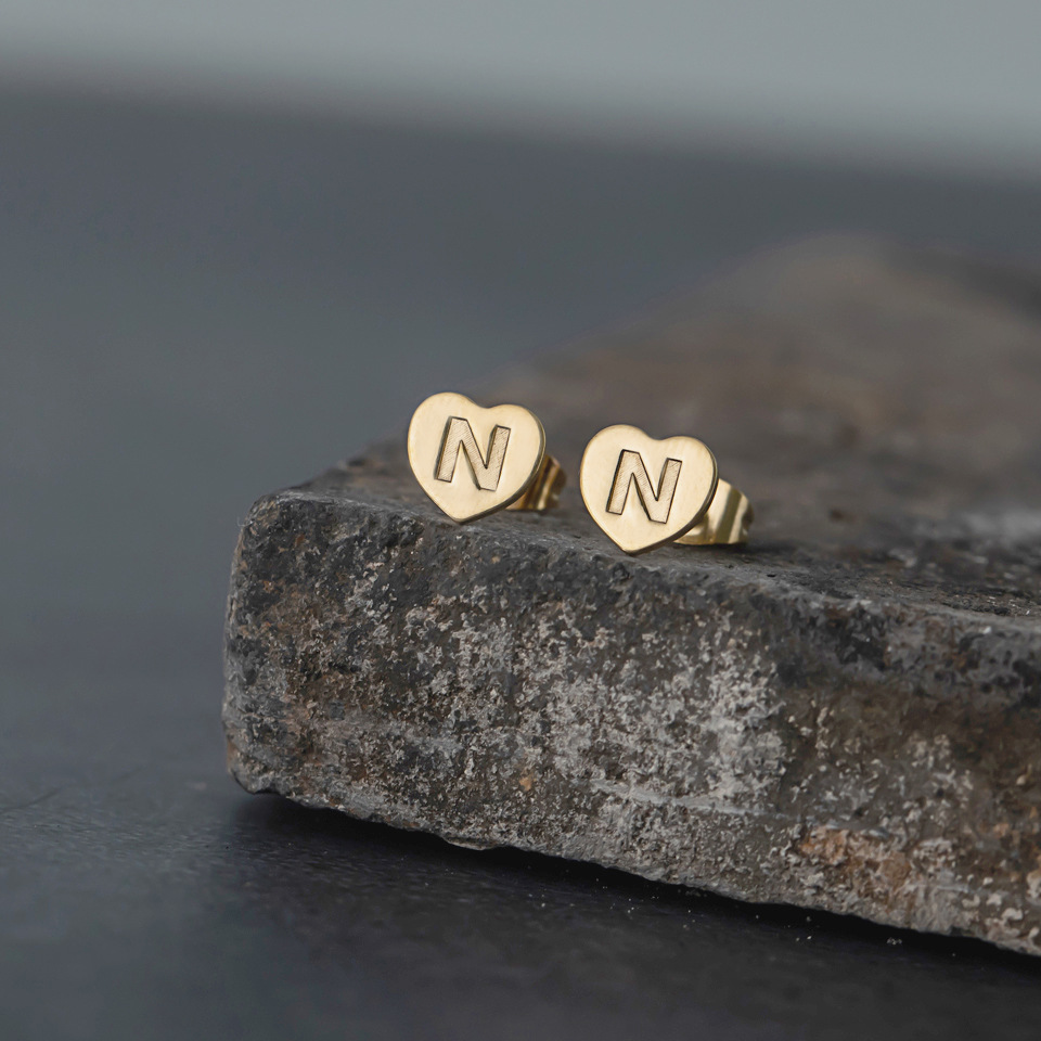 Nouvelles Boucles D&#39;oreilles Anglaises 26 Lettres display picture 4