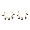 Metal earrings with tassels, suitable for import, European style