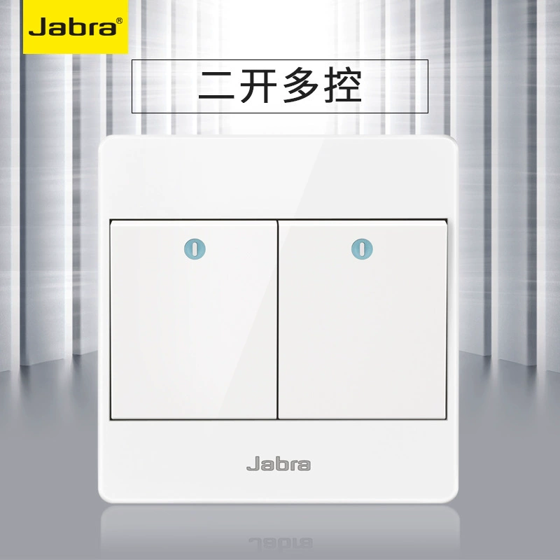 Сетевой переключатель Jiebon 86 темной установки белый дом один открытый пятислотовый розетка с двойным управлением переключателем пористая панель