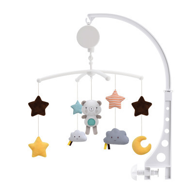 Cross-border infant and toddler bed bell rattle toys 0-18 months musical bedside bell boys and girls doll comfort toys
