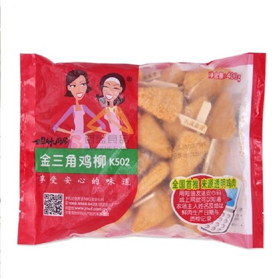 Dacheng Sisters Kitchen Golden Triangle chicken 400g Fried foods Freezing Partially Prepared Products Chicken Fillet