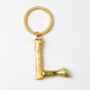 Fashionable keychain with letters, accessory, pendant, suitable for import, European style, English letters