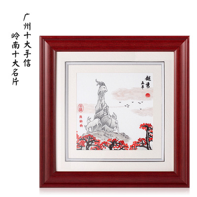 Guangzhou characteristic gift Arts and Crafts Embroidery Guangdong Embroidery Pure handwork Embroidery Decoration Foreigner customer